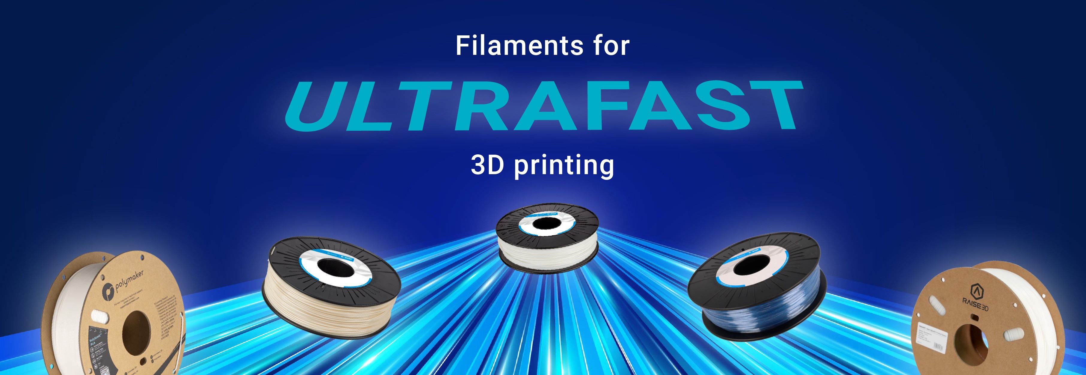 Filaments for ultrafast 3D printing